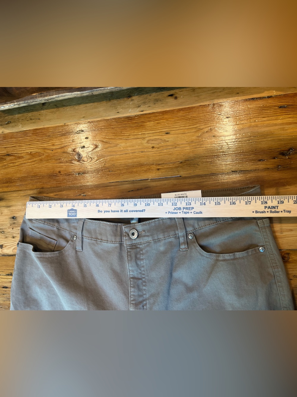 Straight Leg Jeans in Tobacco Tan Minimalist Classic Style NWT - Picture 6 of 8
